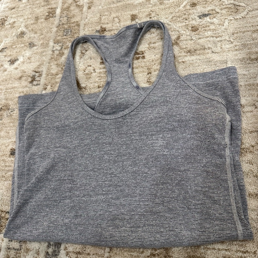 lululemon athletica Heathered Gray Tank Top